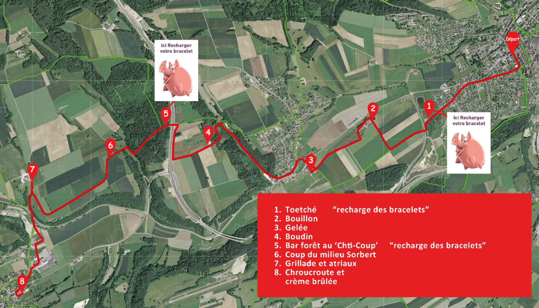 Parcours virée gourmande 2023